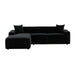 Olafur Black Velvet Sectional - LAF - Home And Beyond