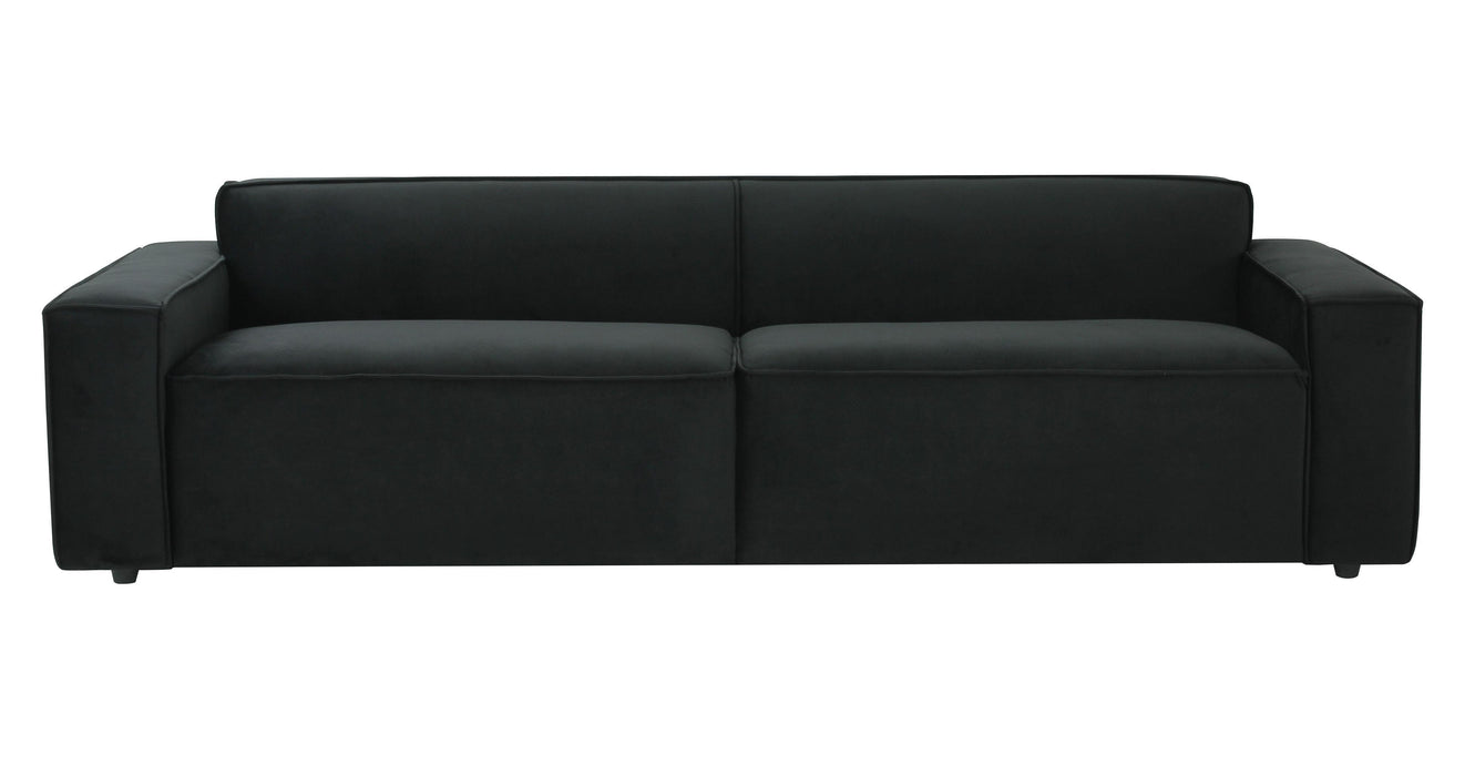 Olafur Black Velvet Sofa - Home And Beyond