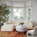 Olafur Cream Linen Sectional - LAF - Home And Beyond