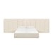 Palani Cream Boucle King Bed with Wings - Home And Beyond