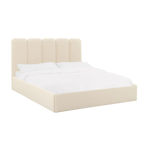 Palani Cream Velvet King Bed image