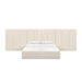Palani Cream Boucle Queen Bed with Wings - Home And Beyond
