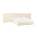 Palani Cream Velvet King Bed with Wings image