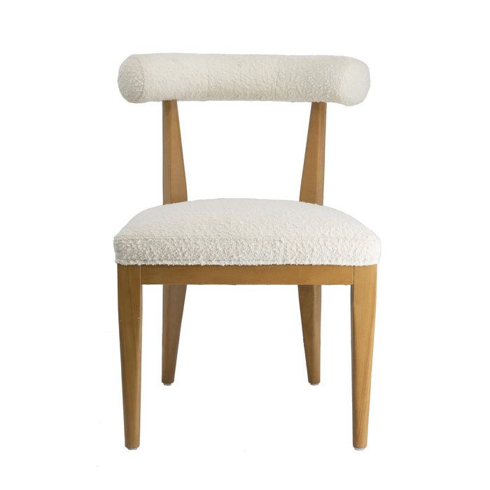 Palla Cream Boucle Dining Chair - Home And Beyond