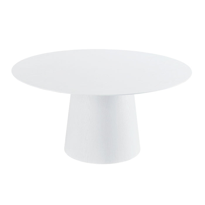 Pauline White Ash 62" Round Dining Table - Home And Beyond