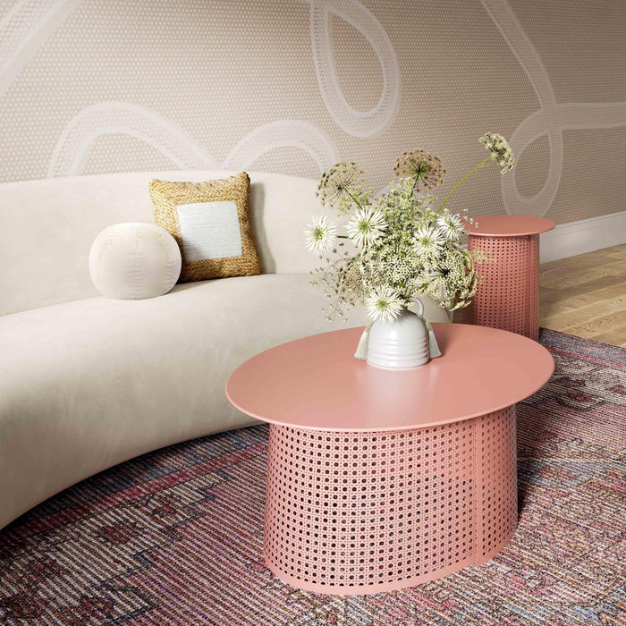 Pesky Coral Pink Coffee Table - Home And Beyond