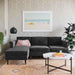 Porter Grey Velvet Sectional LAF - Home And Beyond