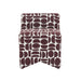 Pippa Merlot Geometric Jacquard Weave Stool - Home And Beyond