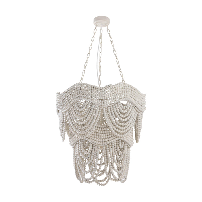 Porto Ivory Beaded Chandelier - Home And Beyond