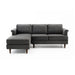 Porter Grey Velvet Sectional LAF - Home And Beyond