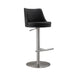 Reagan Black and Silver Adjustable Stool image