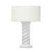 Rapunzel White and Cream Table Lamp - Home And Beyond