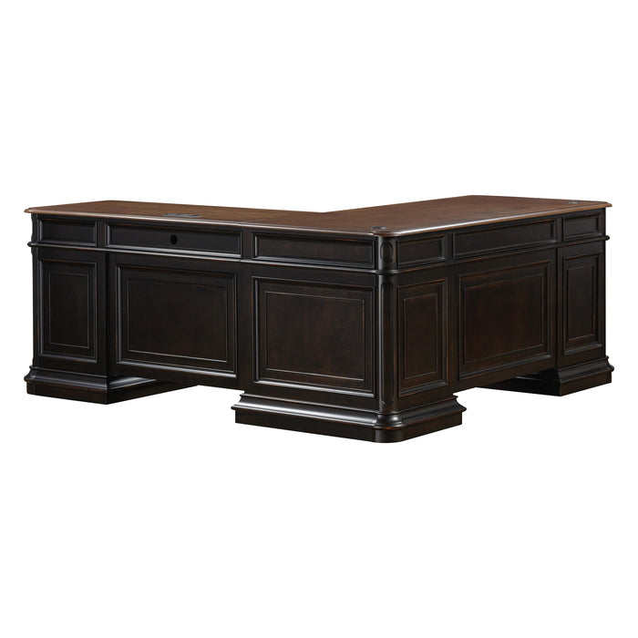 Roanoke Black L Desk image