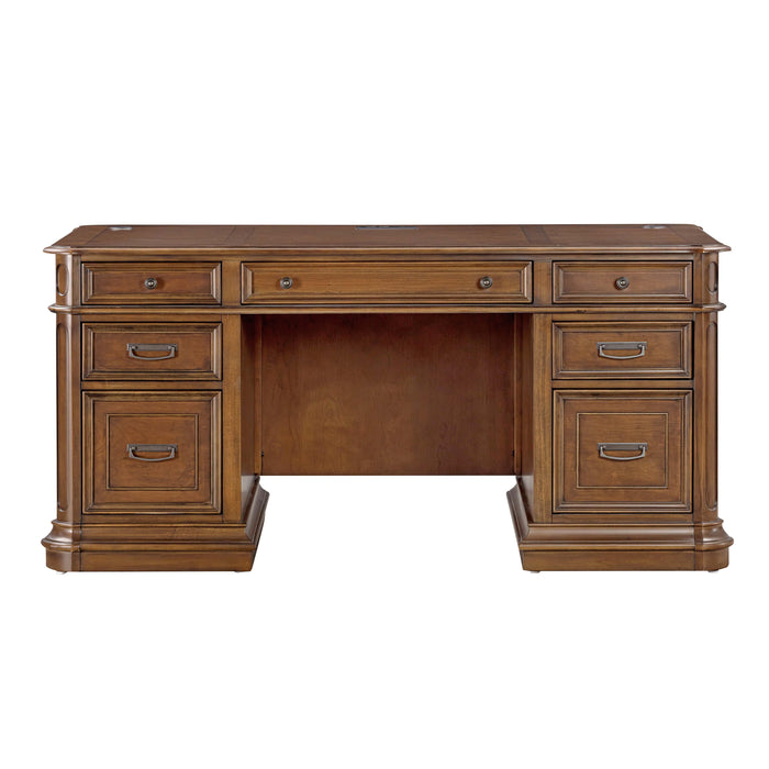 Roanoke Cherry Executive Desk - Home And Beyond