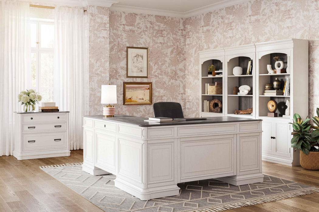 Roanoke White L Desk - Home And Beyond