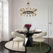 Iris Black Glass Dining Table - Home And Beyond