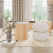 Sagano White Tiered Storage Ottoman - Home And Beyond