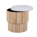 Sagano White Tiered Storage Ottoman - Home And Beyond