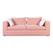 Salty Coral Striped Outdoor Sofa - Home And Beyond