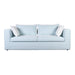 Salty Blue Striped Outdoor Sofa - Home And Beyond