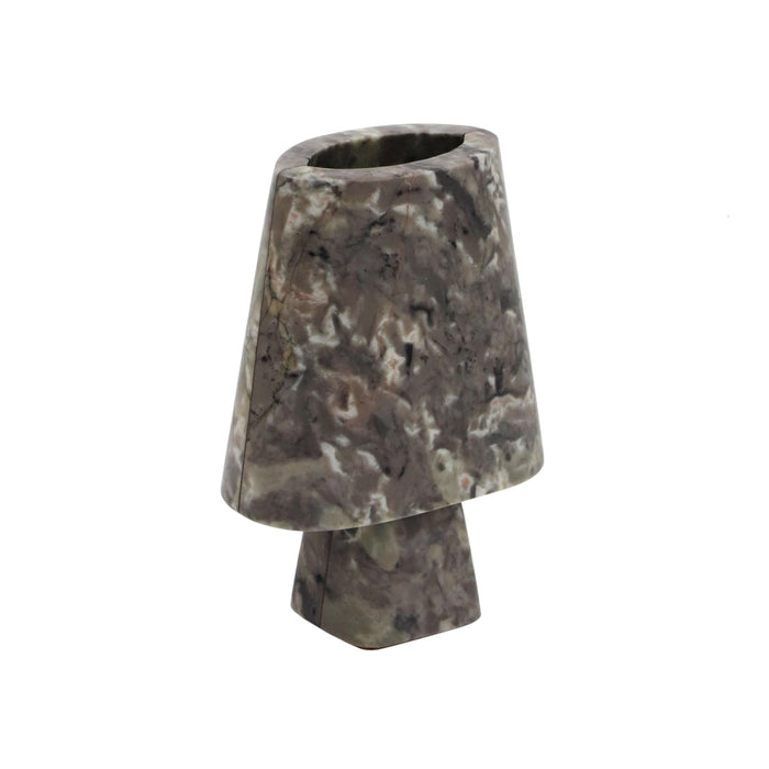 Samma Grey Marble Vase - Medium - Home And Beyond