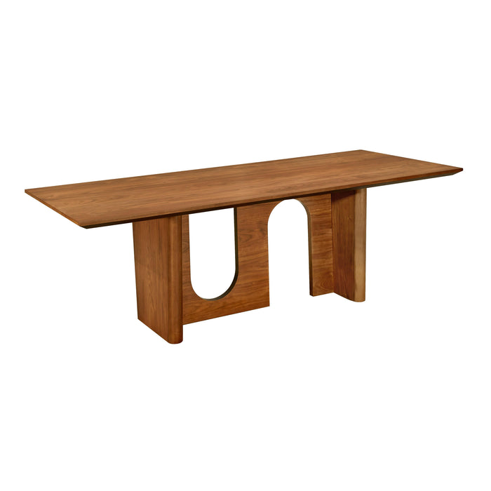 Satra Walnut Rectangular Dining Table - Home And Beyond