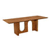 Satra Walnut Rectangular Dining Table - Home And Beyond