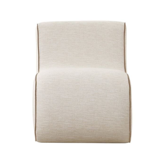 Senna Cream Basketweave Accent Chair - Home And Beyond