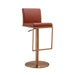 Sentinel Saddle Brown and Rose Gold Adjustable Stool image