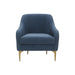 Serena Blue Velvet Accent Chair - Home And Beyond