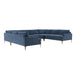 Serena Blue Velvet U-Sectional image