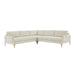 Serena Cream Velvet L-Sectional - Home And Beyond