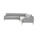 Serena Gray Velvet L-Sectional - Home And Beyond