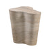 Slab Faux Travertine Short Side Table - Home And Beyond