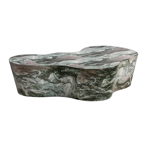 Slab Grey/Blush Faux Marble Coffee Table - Home And Beyond