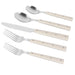 Soline Cream and Stainless Steel Flatware - Set of 20 Pieces - Home And Beyond