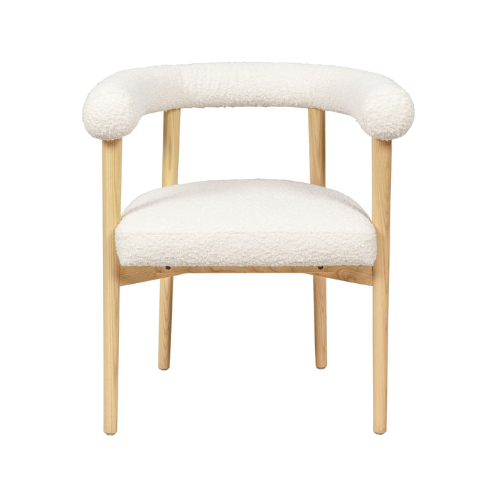 Spara Cream Boucle Dining Chair - Home And Beyond