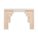 Suzie Cream & Rattan Console Table - Home And Beyond