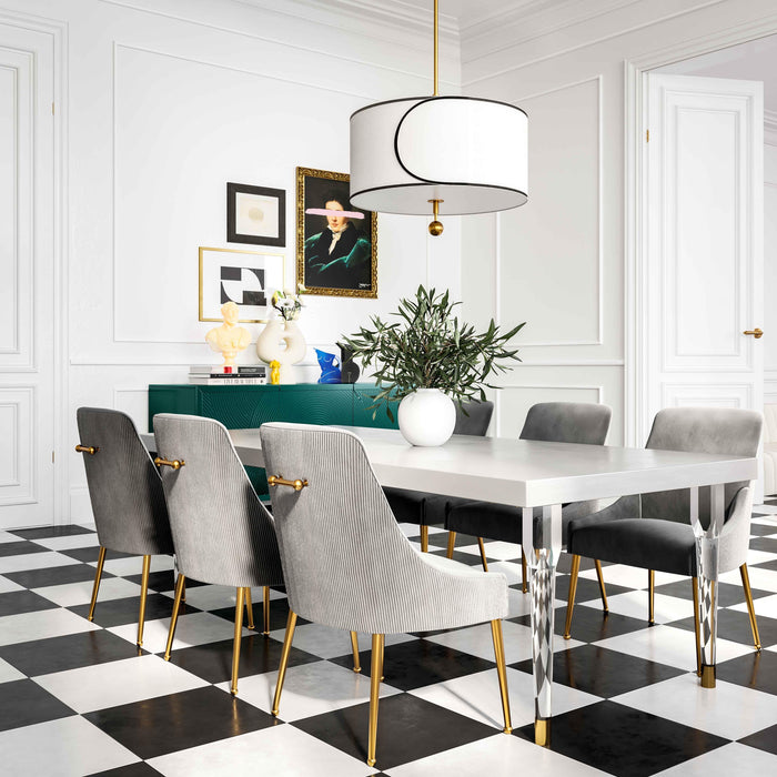 Tabby Glossy Lacquer Dining Table - Home And Beyond