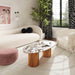 Tamara Marble Ceramic Oval Coffee Table - Home And Beyond