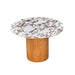 Tamara Marble Ceramic Round Dinette Table - Home And Beyond