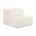 Tarra Fluffy Oversized Cream Corduroy Modular Armless Chair image