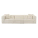Tarra Fluffy Oversized Cream Corduroy Modular Sofa - Home And Beyond