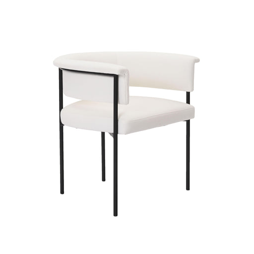 Taylor Cream Performance Linen Dining Chair image