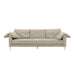 Vari Beige Textured Velvet Lounge Sofa - Home And Beyond