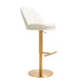 Venus Cream and Gold Adjustable Swivel Stool image