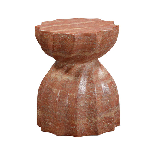 Turin Faux Red Sandstone Indoor / Outdoor Concrete Stool image