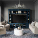 Virginia Blue Entertainment Center for TVs up to 75" - Home And Beyond