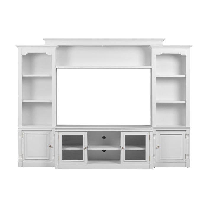 Virginia White Entertainment Center for TVs up to 65" - Home And Beyond