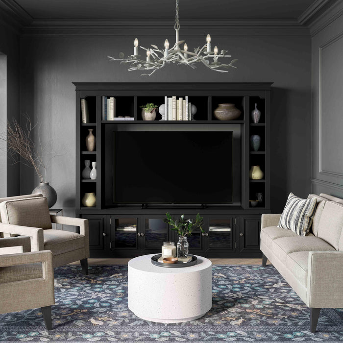 Virginia Charcoal Entertainment Center for TVs up to 75" - Home And Beyond